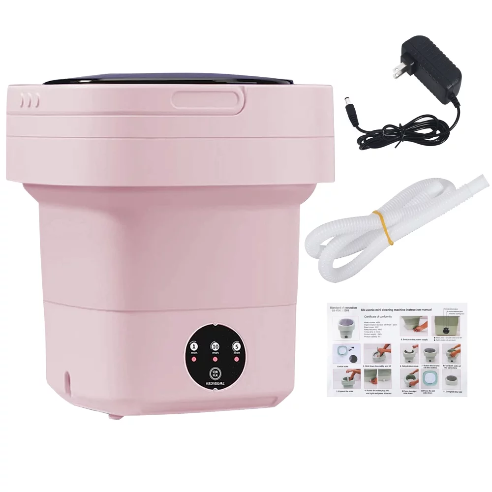 JahyShow Mini Washer and Spin Dryer - 3 Modes, 8L Capacity, Perfect for Camping and Apartments
