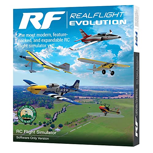 REALFLIGHT Evolution RC Flight Simulator Software Only RFL2001 Air/Heli Simulators Compatible with VR headsets Online Multiplayer Options