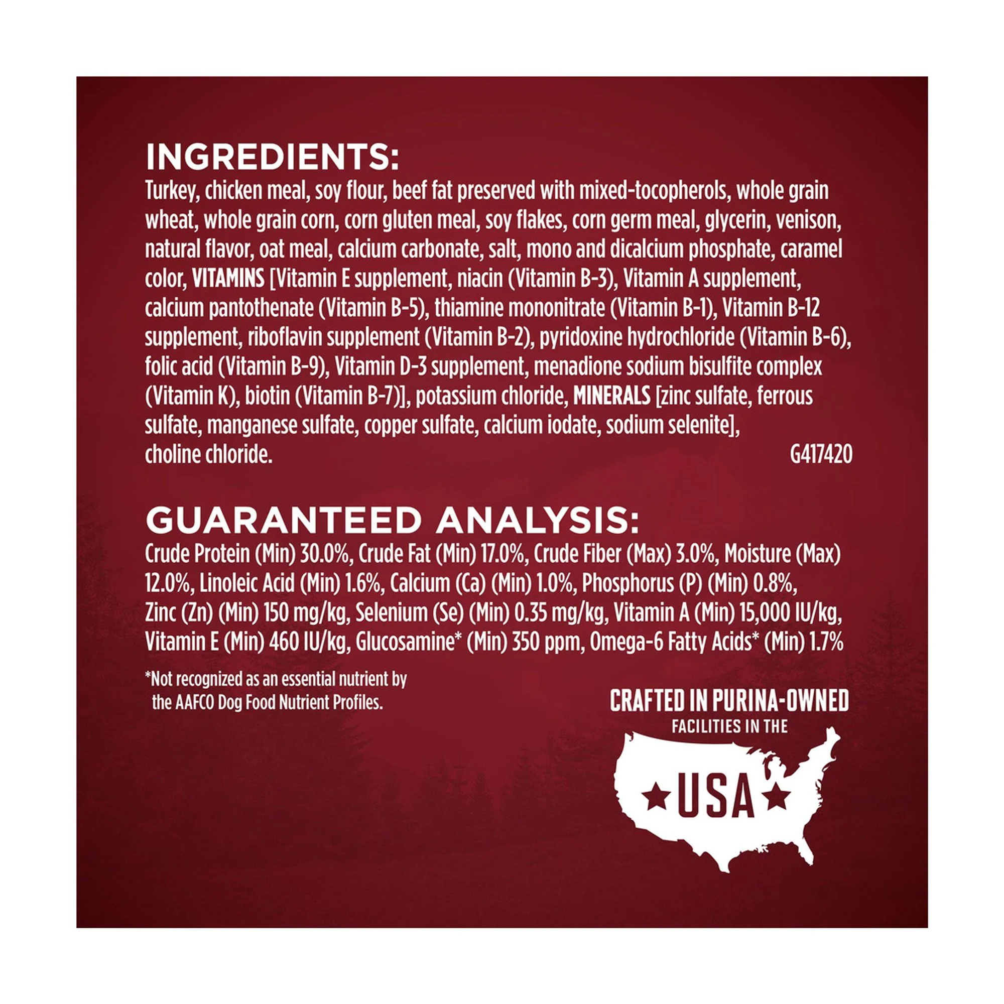 Purina ONE True Instinct With A Blend Of Real Turkey and Venison Dry Dog Food - 7.4 lb. Bag (Pack of 16)