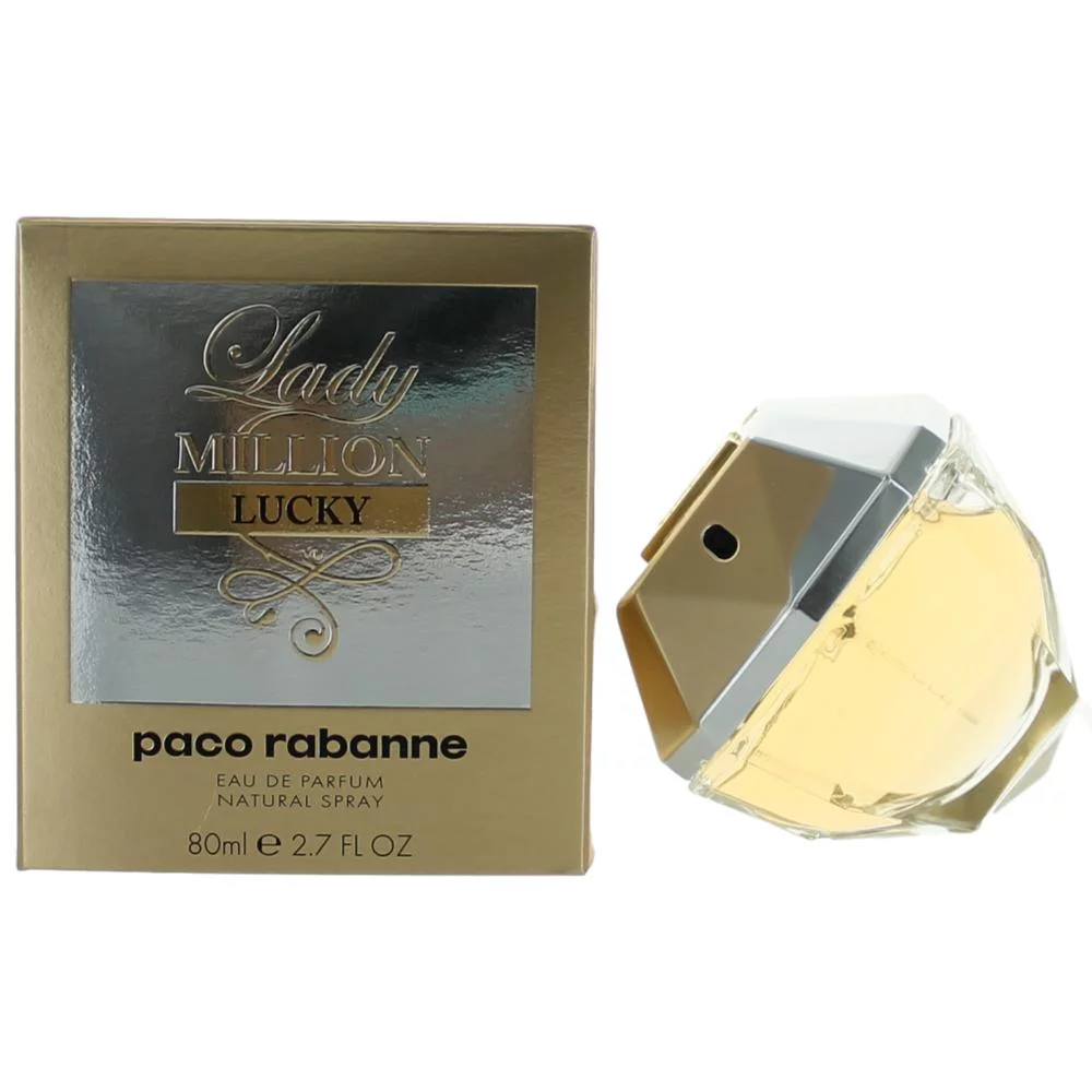 Lady Million Lucky by Paco Rabanne, 2.7 oz Eau De Parfum Spray for Women