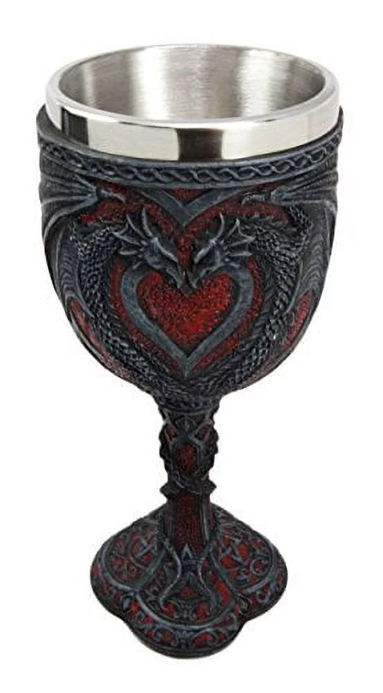 Atlantic Collectibles Celtic Dual Dragon Heart Vial Of Blood 7
