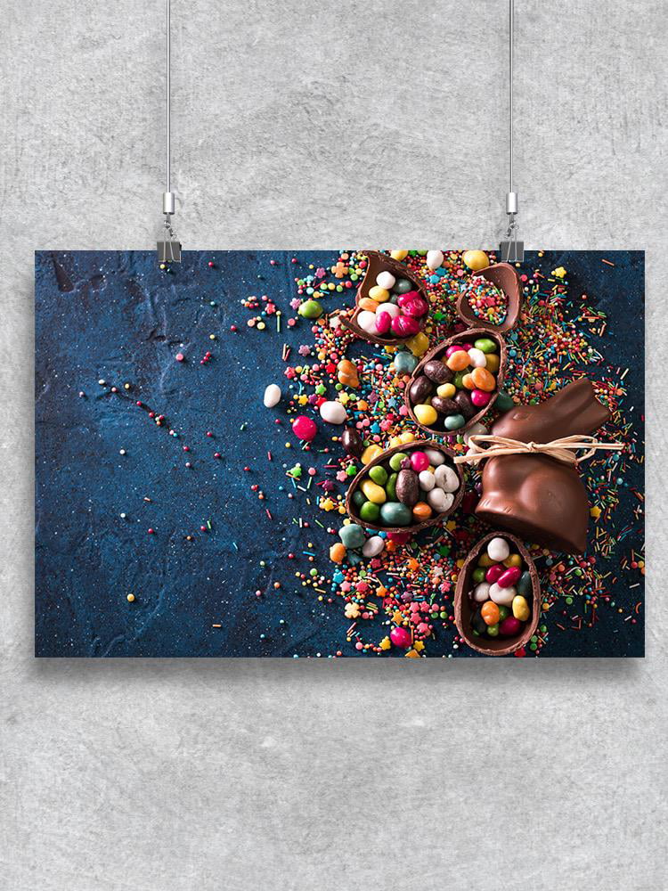 Chocolate Easter Eggs And Sweets Poster -Image by Shutterstock