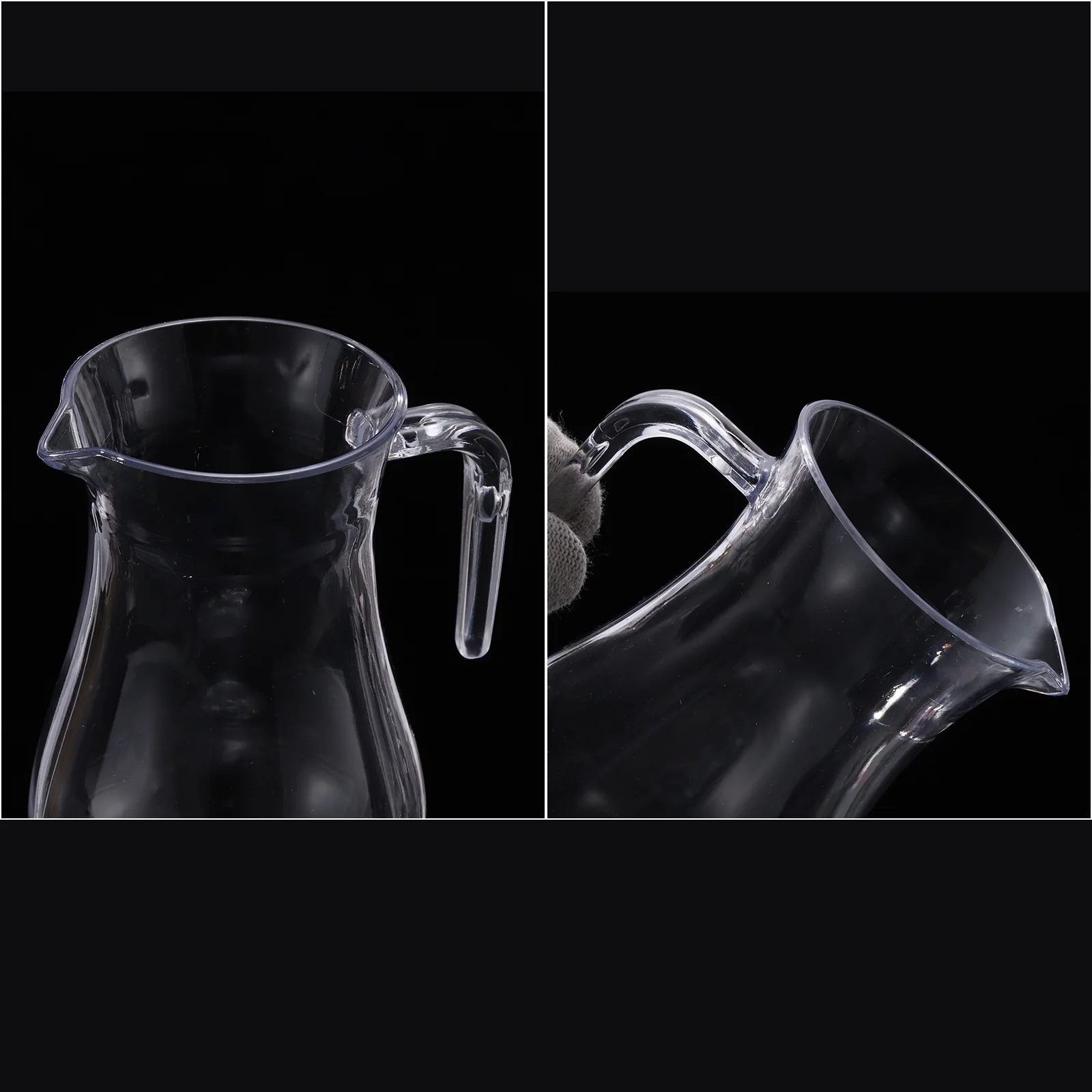 Water Jug, 27.1oz Acrylic Water Pitcher with Spout, Elegant Serving Carafes Wine Beverage Container