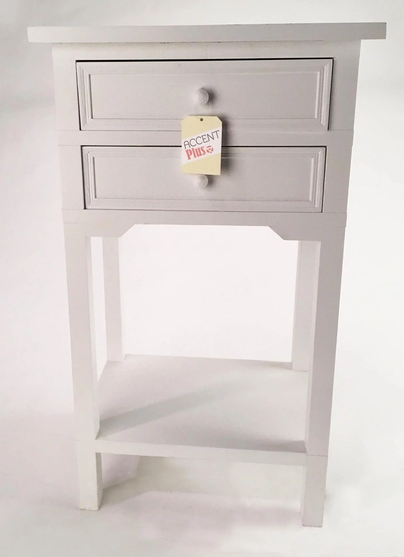 Accent Plus Classic Side Table - White