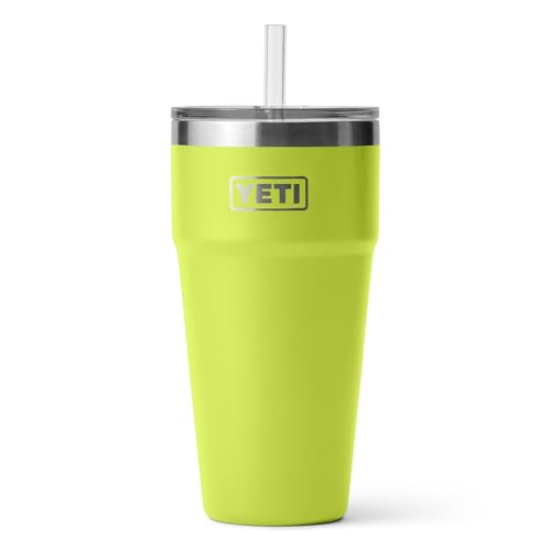 YETI Rambler 26 oz Straw Cup, Vacuum Insulated, Stainless Steel with Straw Lid