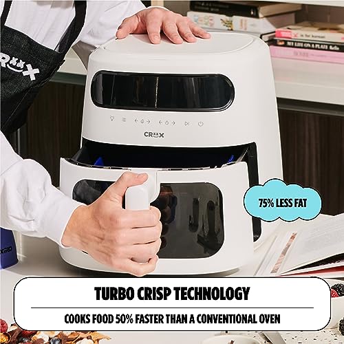 CRUX x Marshmello 8.0 QT Digital Air Fryer with TurboCrisp Technology, Touch Screen Temperature Control, Timer and Auto Shut-off, Fully Programmable, Silicone Liner Included, Lavender