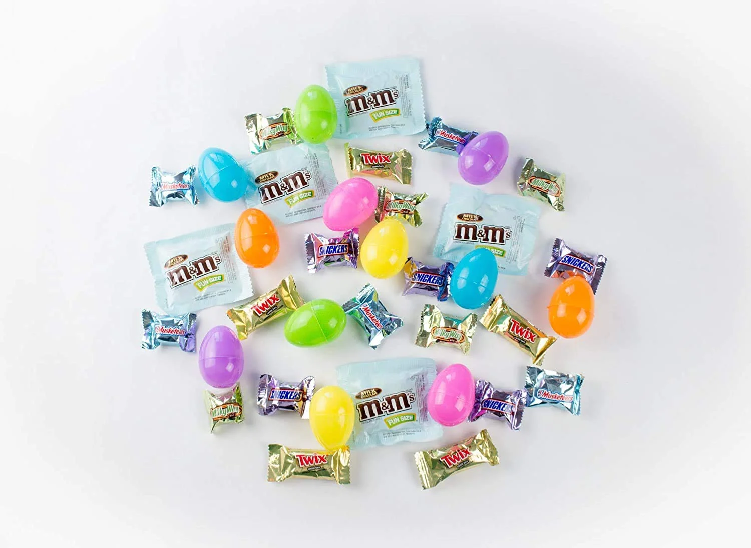 Candy Filled Easter Eggs Surprise All Chocolate Favorites Candy Various Sizes For Easter Egg Hunts 25 Pack Variety, 25 Count (Pack Of 1)