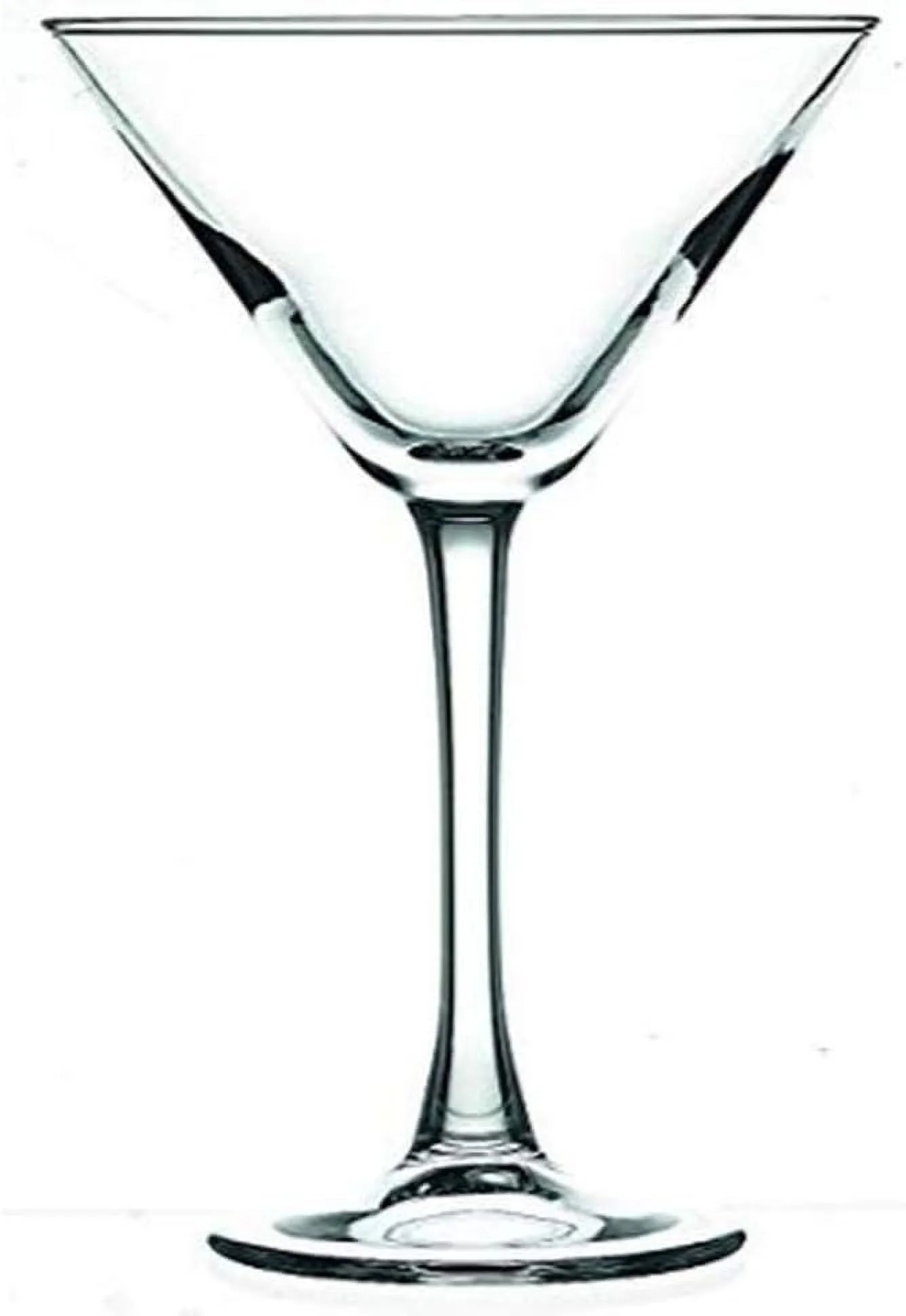 Cascata 8 Ounce Stemmed Martini Glasses, Set Of 6 Tempered Martini Glasses - Chip-Resistant, Fine-Blown Glass Martini Glass Set, Dishwasher-Safe, For Martinis Or Cocktails