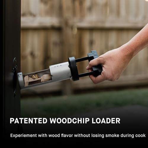 Masterbuilt? 30-inch Digital Electric Vertical BBQ Smoker with Leg Kit, Side Wood Chip Loader and 710 Cooking Square Inches in Black, Model MB20070421