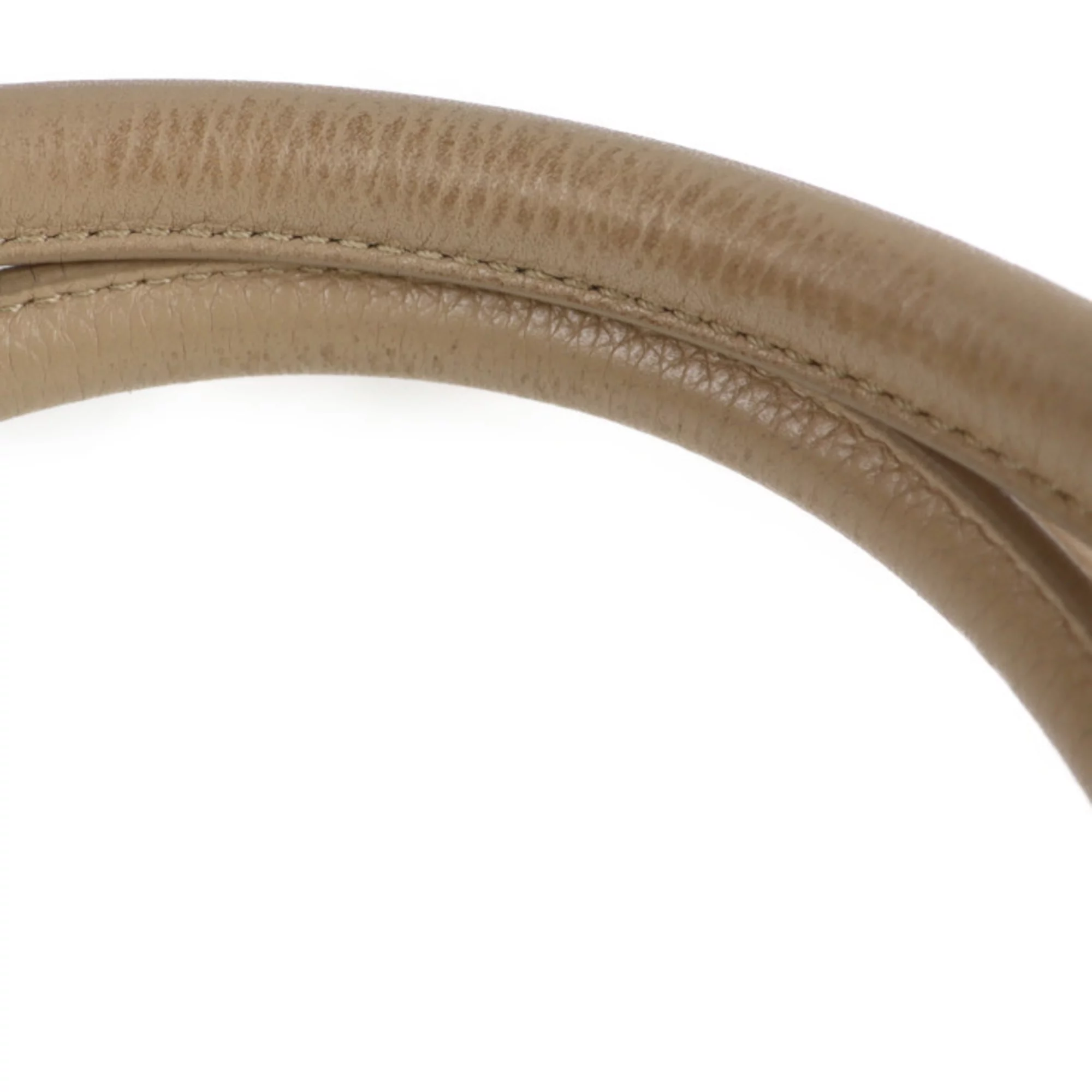 Pre-Owned JIMMY CHOO Jimmy Choo handbag leather beige gold metal fittings 2WAY shoulder bag (Good)