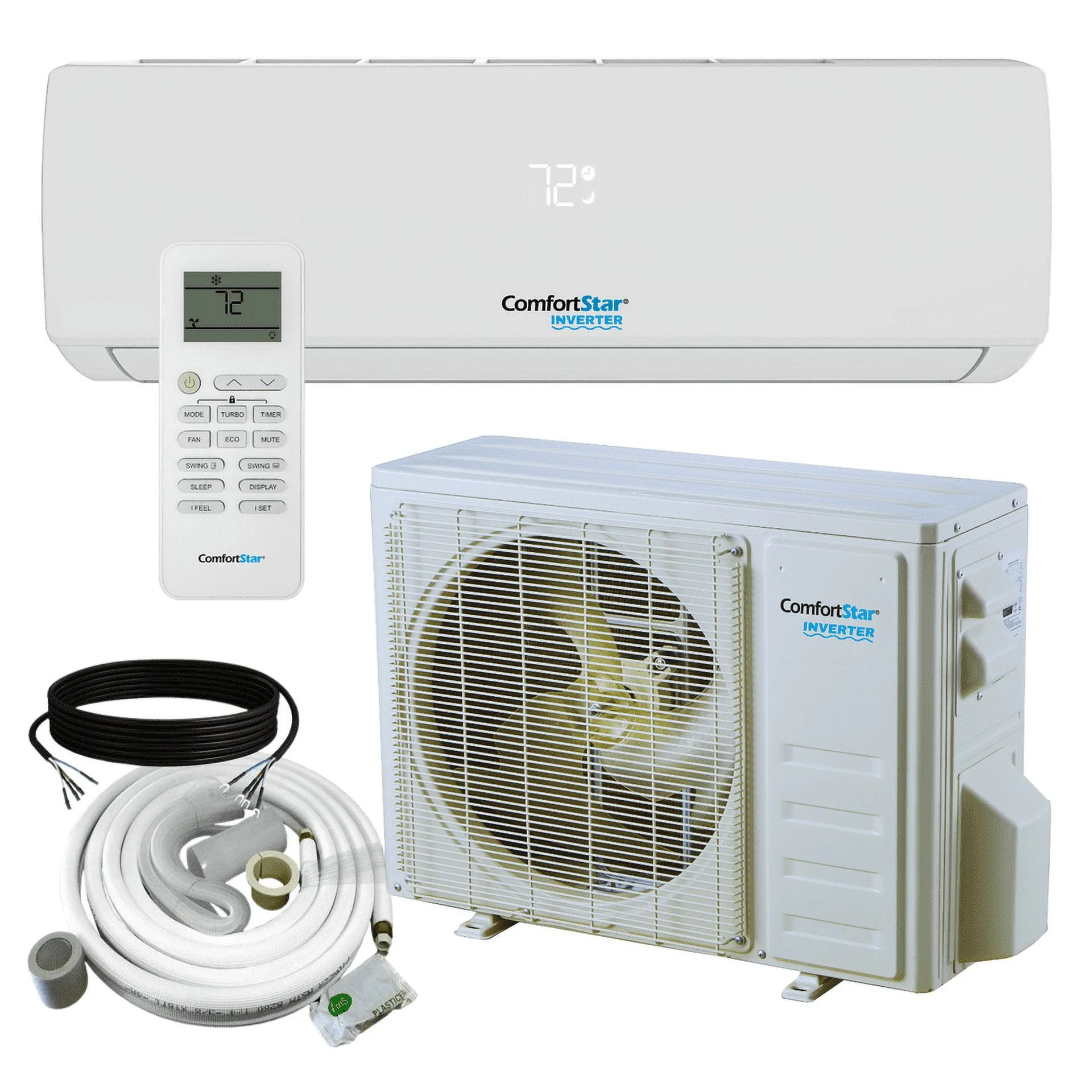 24,000 BTU 17 SEER2 Ductless Mini-Split Inverter+ Air Conditioner Heat Pump System Full Set 220V.