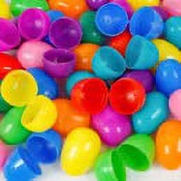 Pre Filled Chocolate Candy Plastic Easter Eggs With Egg Token (100)