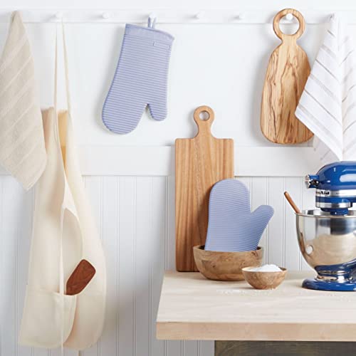 KITCHENAID Ribbed Soft Silicone Oven Mitt 2-Pack Set, 7.5