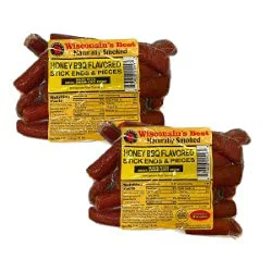 Wisconsin's Best Beef Stick Ends & Pieces, 1 lb, 2 ct, 100% Beef, Shelf Stable, Keto Friendly, High Protein, Low Carb, Low Fat, Low Sugars