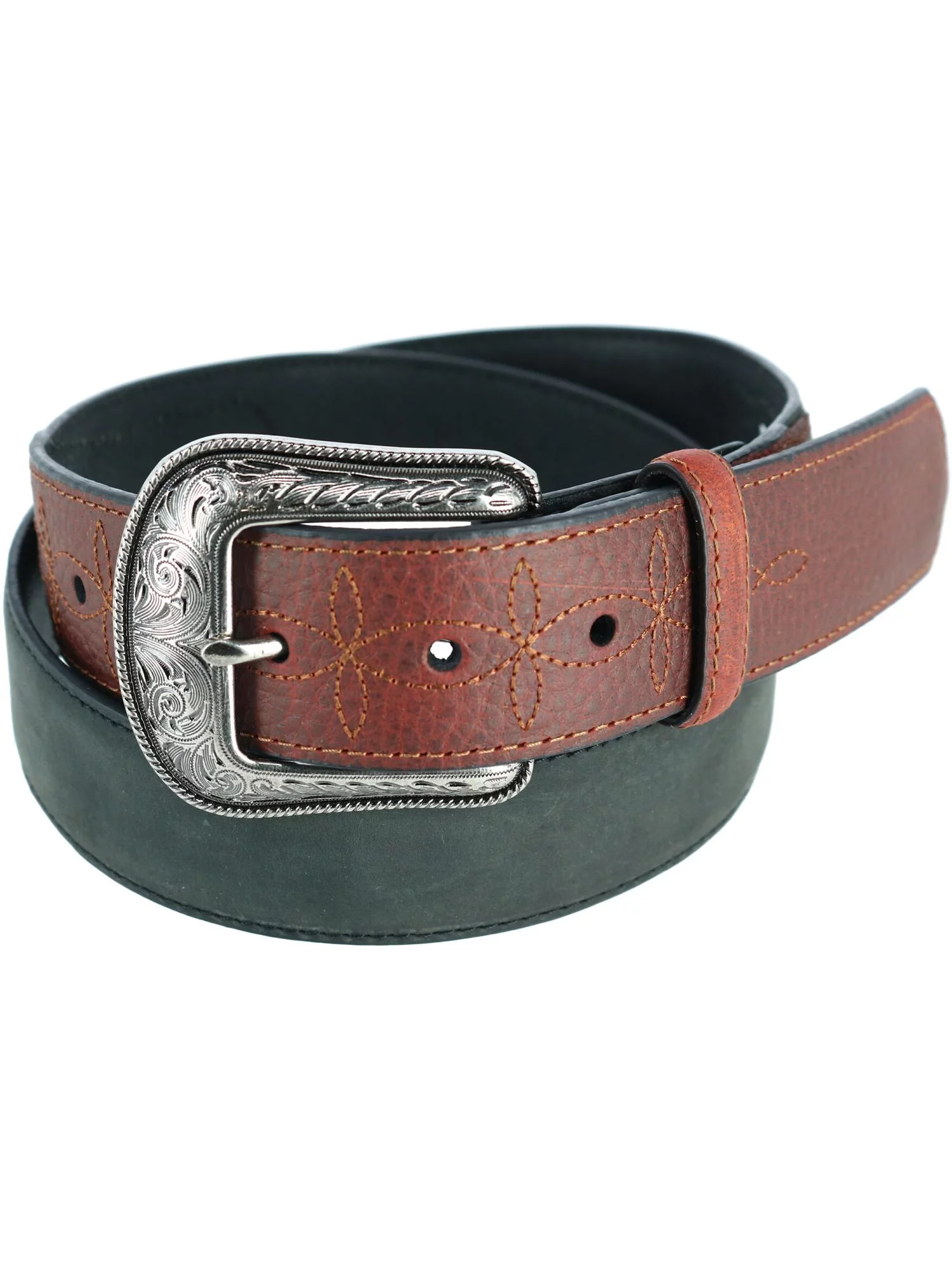 Wrangler  Bison and CrazyHorse Leather Belt with Billets (Men)