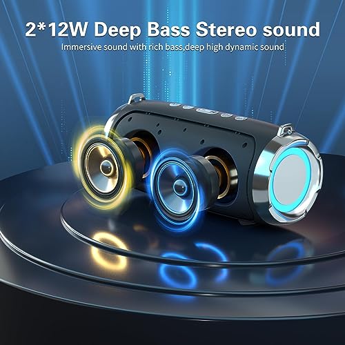 Karaoke Machine for Adult Kids, Portable Bluetooth Speaker with 2 Wireless Microphones, Singing Karaoke Player for Birthday Gift Party Family Supports TWS/Bluetooth/TF/AUX/USB