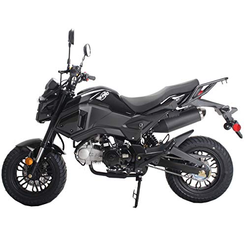 X-PRO 125cc Vader Adult Gas Motorcycle Dirt Motorcycle Street Bike (Black)