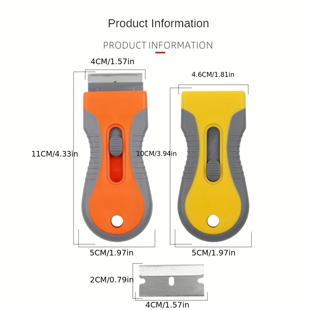 Ceramic Hob Scraper, Stove Glass Scraper With 5 Pieces Stainless Steel Blades, Cleaning Scraper For Induction Hobs And Glass Ceramic