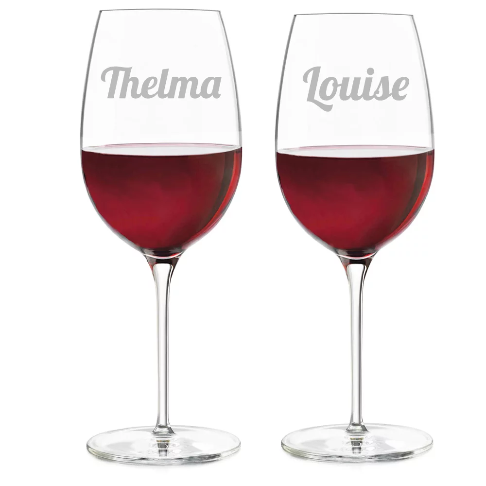 Thelma and Louise Wine Glass Set