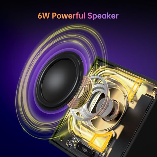 Divoom TimeBox Evo -- Pixel Art Bluetooth Speaker with 16x16 LED Display APP Control - Cool Animation Frame & Gaming Room Setup & Bedside Alarm Clock- Black