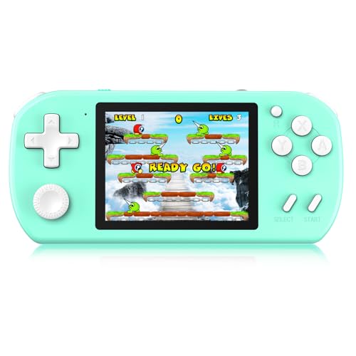 Great Boy Handheld Games for Kids with 218 Retro Video Game 3.0'' Color Screen Rechargeable Arcade Gaming Player,Birthday Xmas Gift (Cyan)