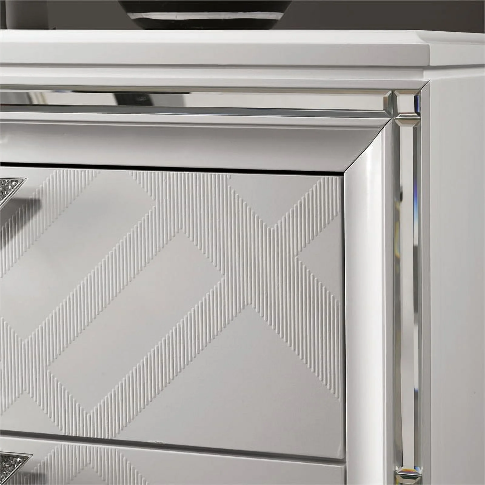 Pemberly Row 3-Piece White Solid Wood Bedroom Set - King + 2 Nightstands