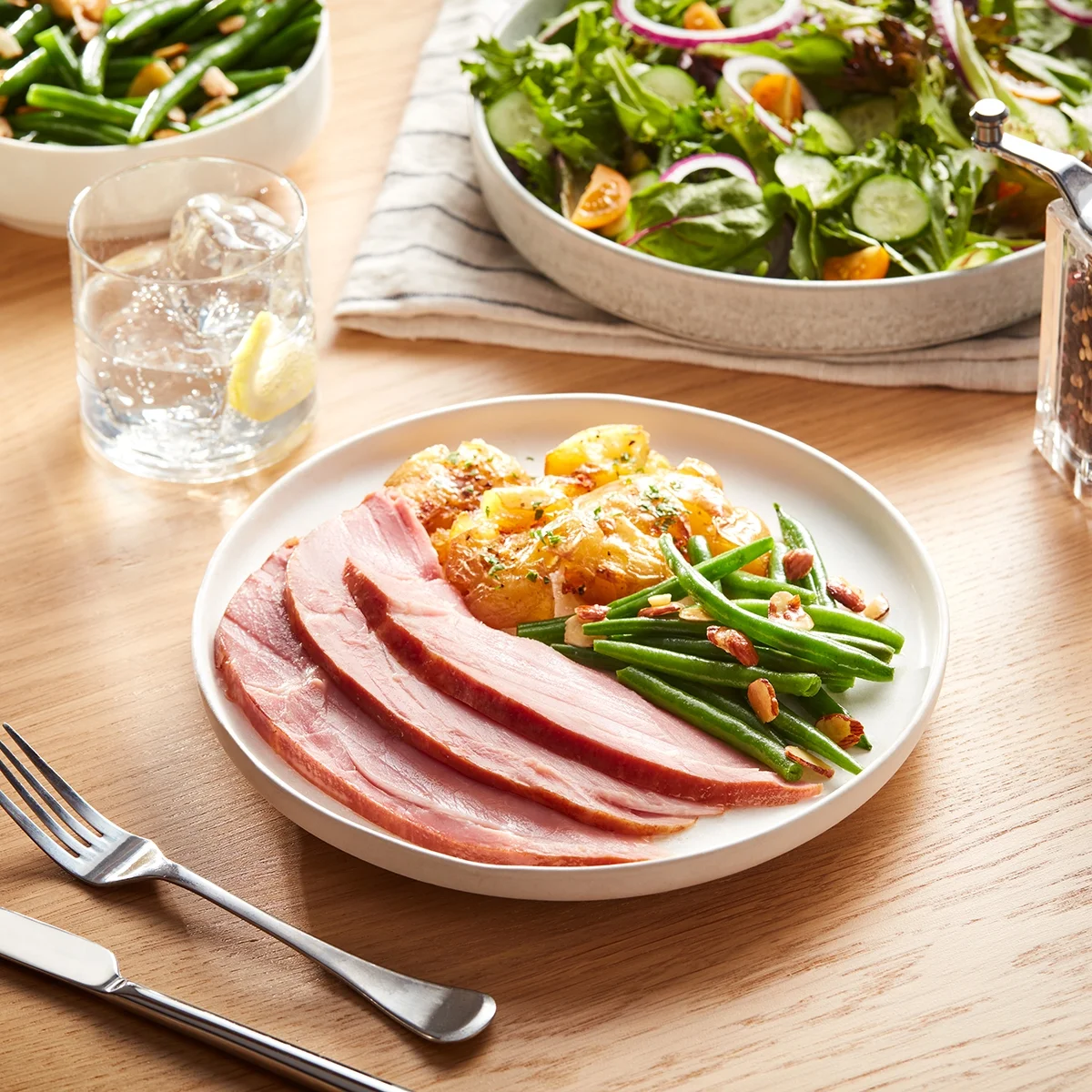 Sugardale Superior's Hickory Smoked Half Tavern Ham, Fully Cooked, Boneless, 5.75- 10 lb