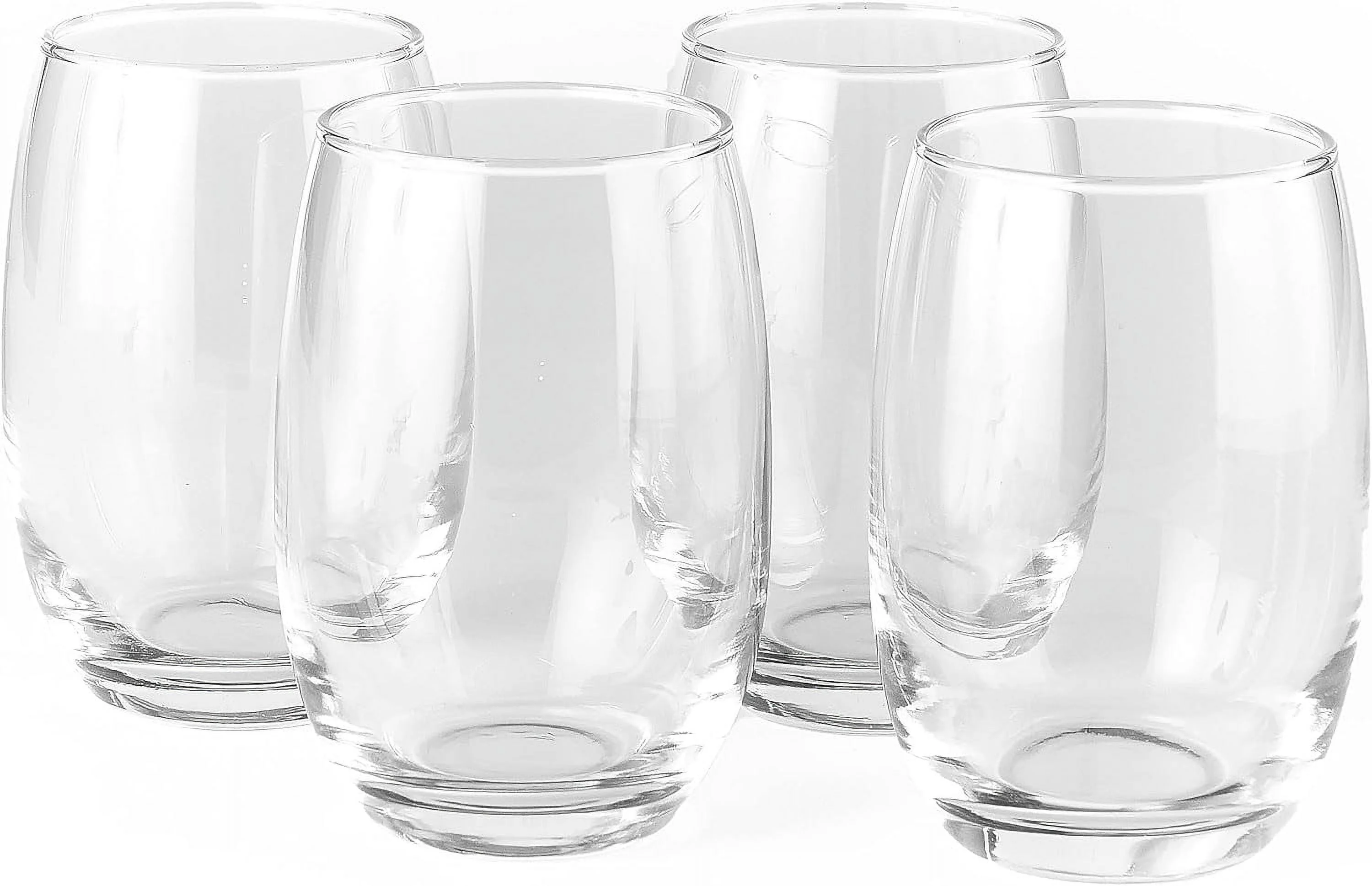 Stemless Wine Glasses Set Of 4, 15.5 Ounce Glasses For Red Or White Wine