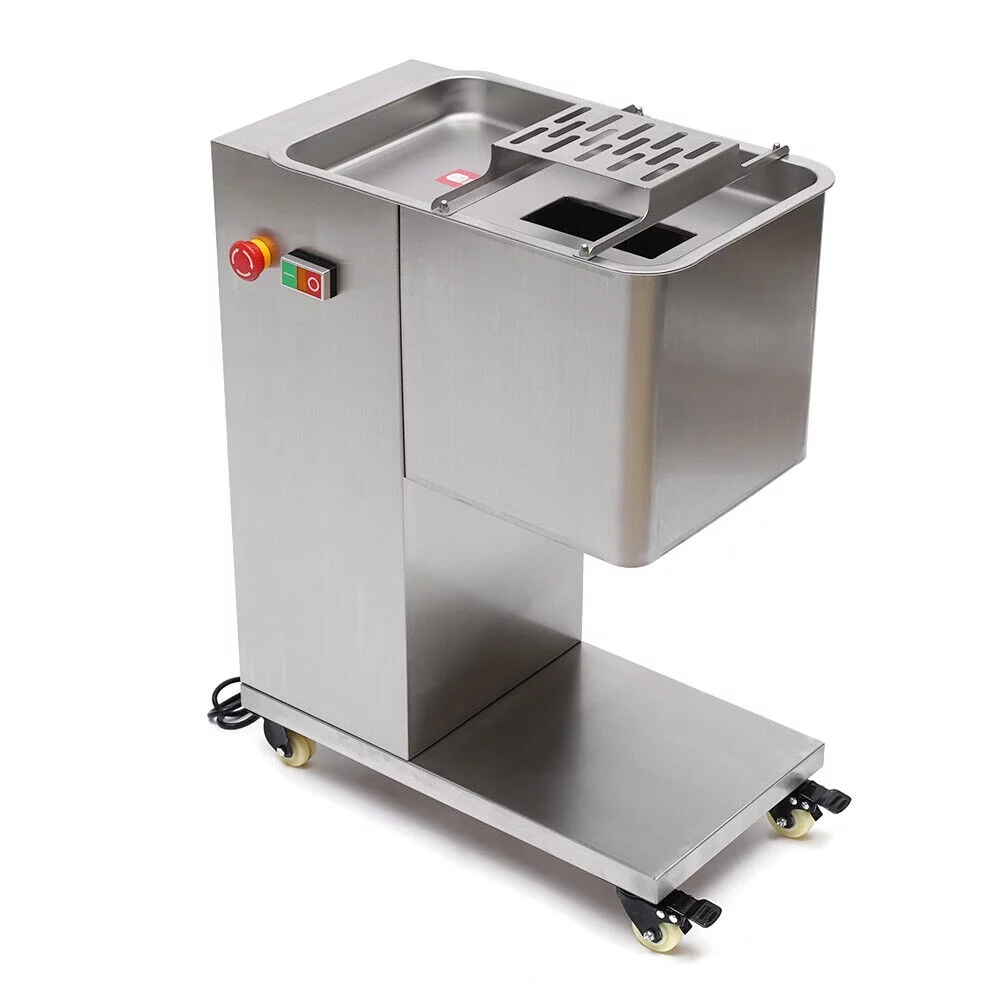 550W Meat Cutter Machine, Commercial Slicer Machine 3mm Thickness Meat Slicer, 500kg/h Detachable Cutting Blade