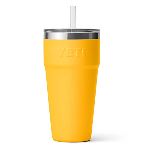 YETI Rambler 26 oz Straw Cup, Vacuum Insulated, Stainless Steel with Straw Lid