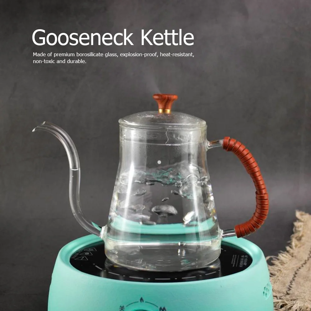 Coffee Kettle - VIFER 600ML Gooseneck Kettle Tea Pour Over Kettle Coffee Dripper Pot
