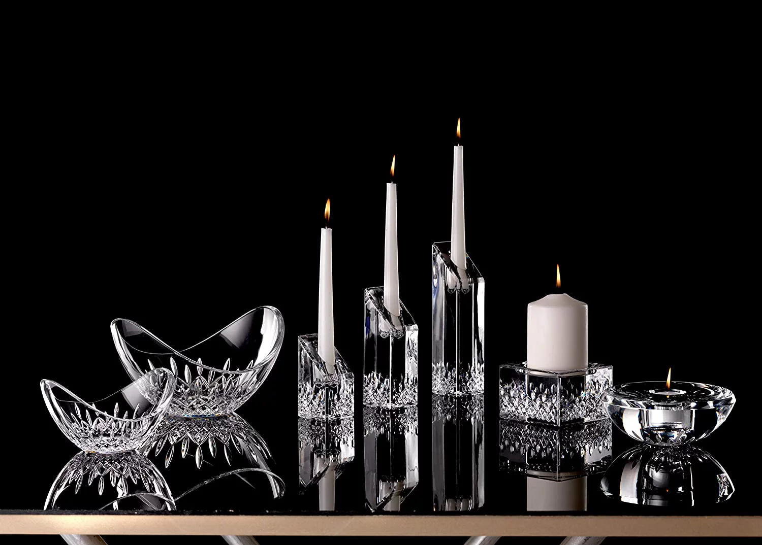 Crystal Lismore Essence Ellipse Bowl, 6", Clear