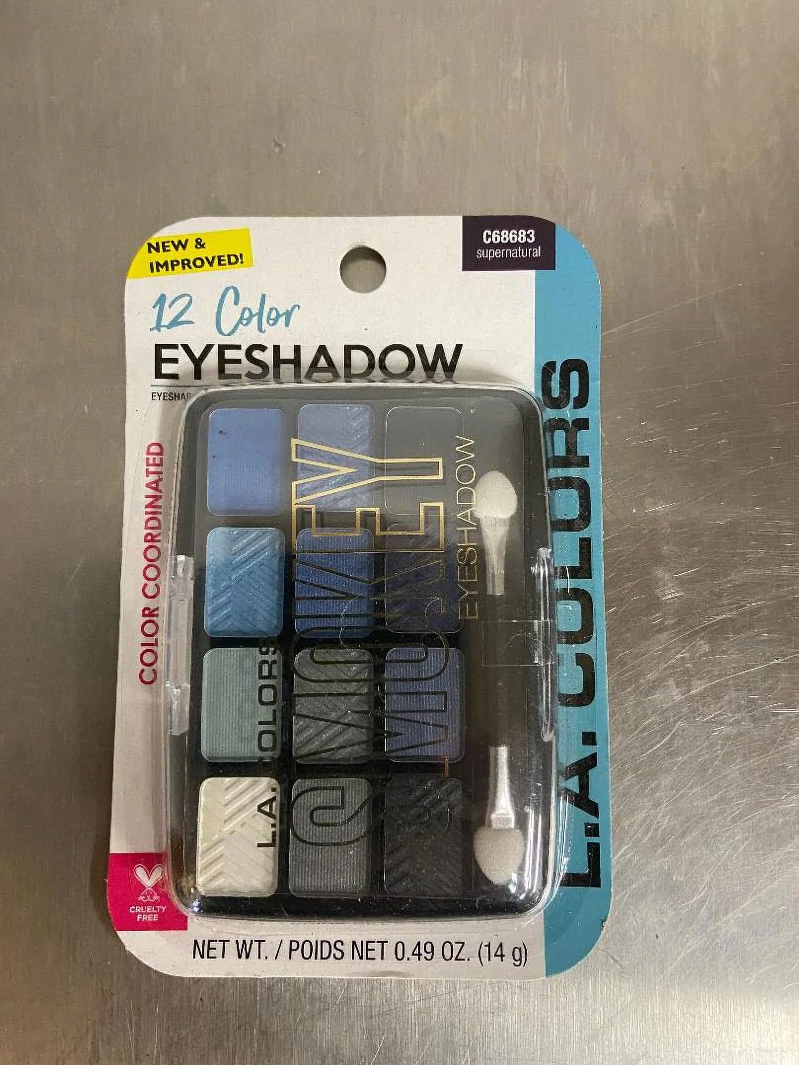 L.A. Colors 12 Color Eyeshadow Supernatural C68683 (2 Ea .49 Oz)