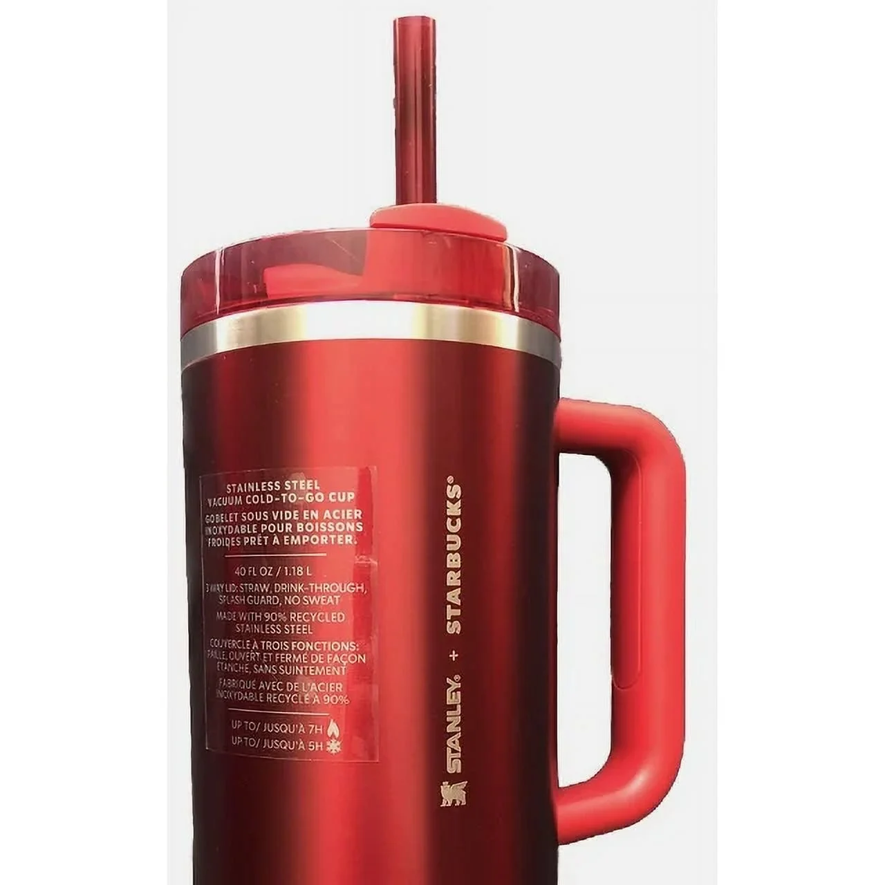 Starbucks + Stanley Holiday Red (40 oz) Red Tumbler Mug