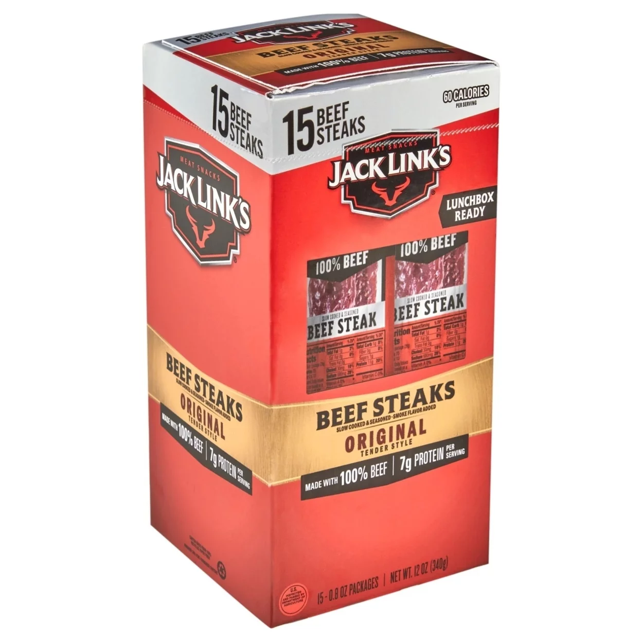 Jack Links Original Tender Style Beef Steak 0.8 Ounce (15 Count)