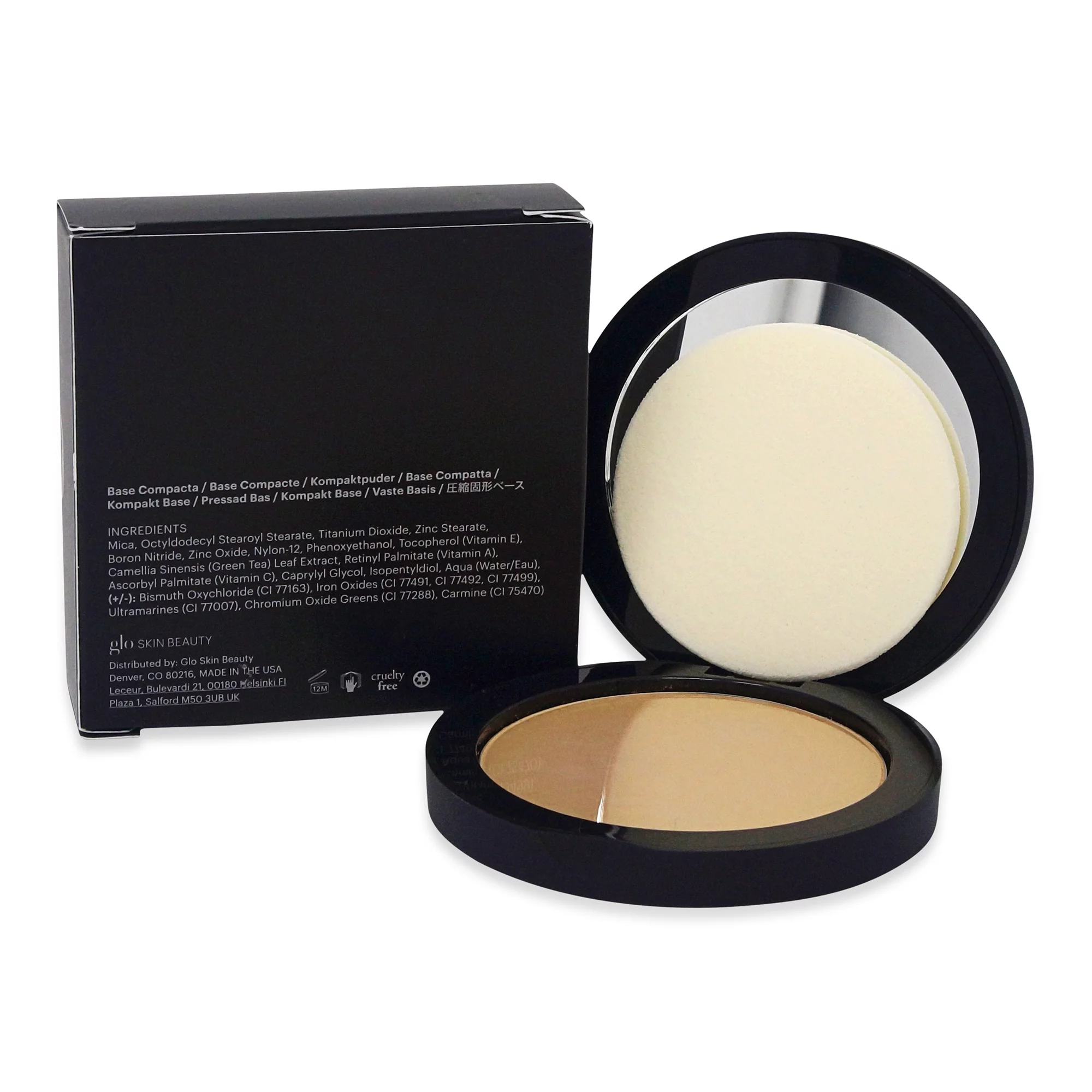 Glo Skin Beauty Pressed Base Golden Dark, 0.31 oz