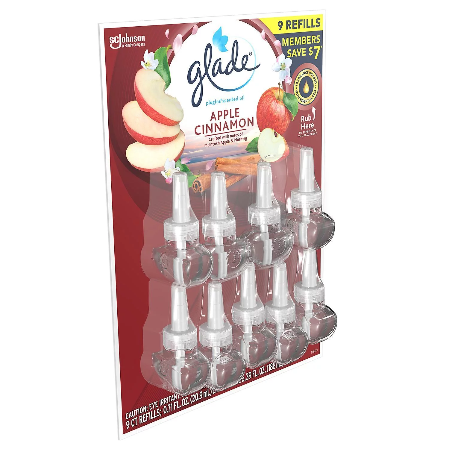 Glade PlugIns Hawaiian Breeze Scented Oil Refill, Essential Oil Infused Wall Plug In (6.39 fl. oz., 9 ct.)