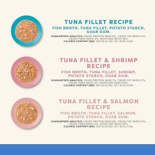 Applaws Natural Wet Cat Food in Gravy, Limited and Natural Ingredients, High Protein with No Artificial Additives, Fish Selection in Gravy (24 x 2.47oz Cans)