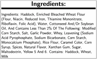 Mrs Fridays Tavern Battered Haddock Fillet, 2 to 3 Ounce - 4 per case.