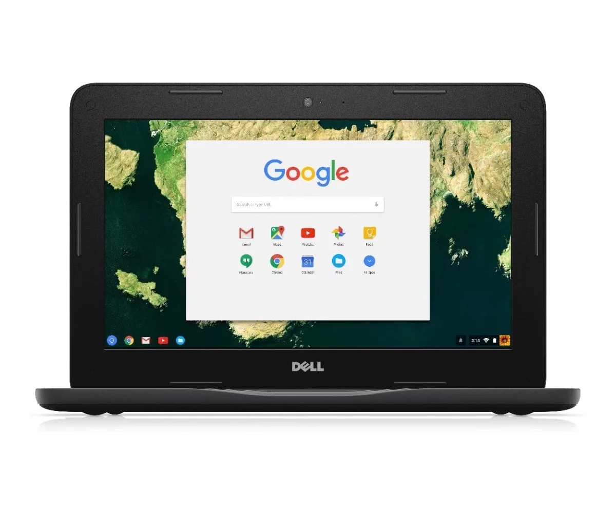 Used C Grade Dell Chromebook 11 3180, Celeron N3060 1.6GHz, 4GB RAM, 16GB SSD, Chrome OS, Cam