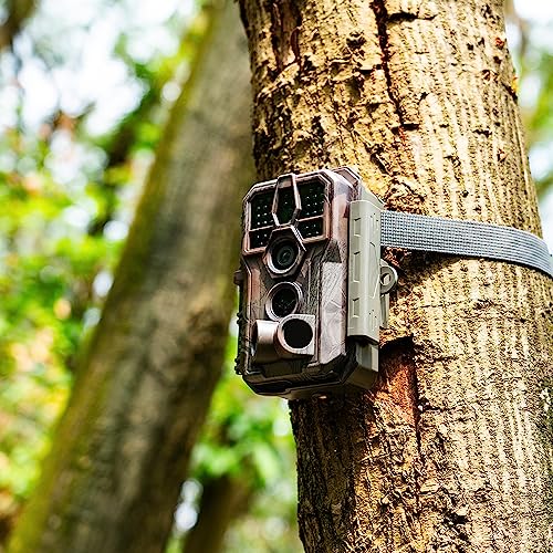 GardePro E5S Trail Camera, 64MP 1296p HD Video, Game Cameras with 100ft Night Vision Motion Activated Waterproof for Deer Wildlife Cam, Hunting