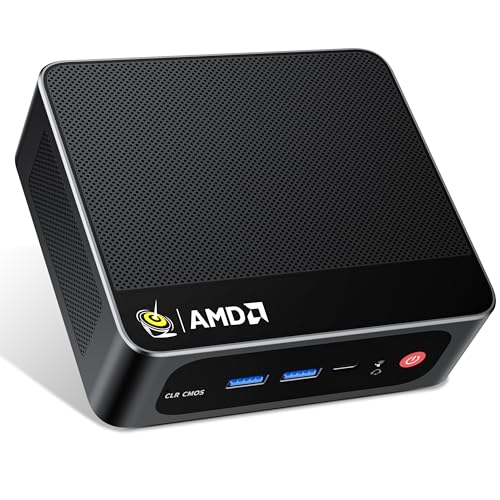 Beelink Mini PC AMD Ryzen 7 5825U Up to 4.5GHz 8C/16T, SER5 32GB RAM 500GB SSD Graphics 8core 2000 MHz, M2 SSD NVME 2280 Mini Computer WiFi 6/BT5.2/HDM/DP/USB3.2,Home/Office