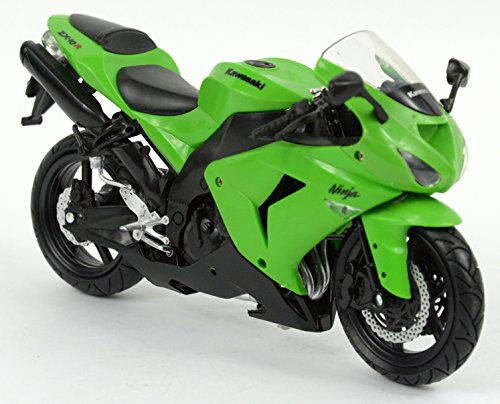 New-Ray 1:12 Motorcycle 2006 Kawasaki Zx-10R- Sport Bike, Green