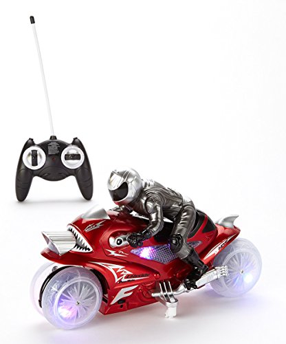 Mindscope Hovercycle Red 27 MHz Remote Control (RC) Stunt Performing Light Up Motorcycle