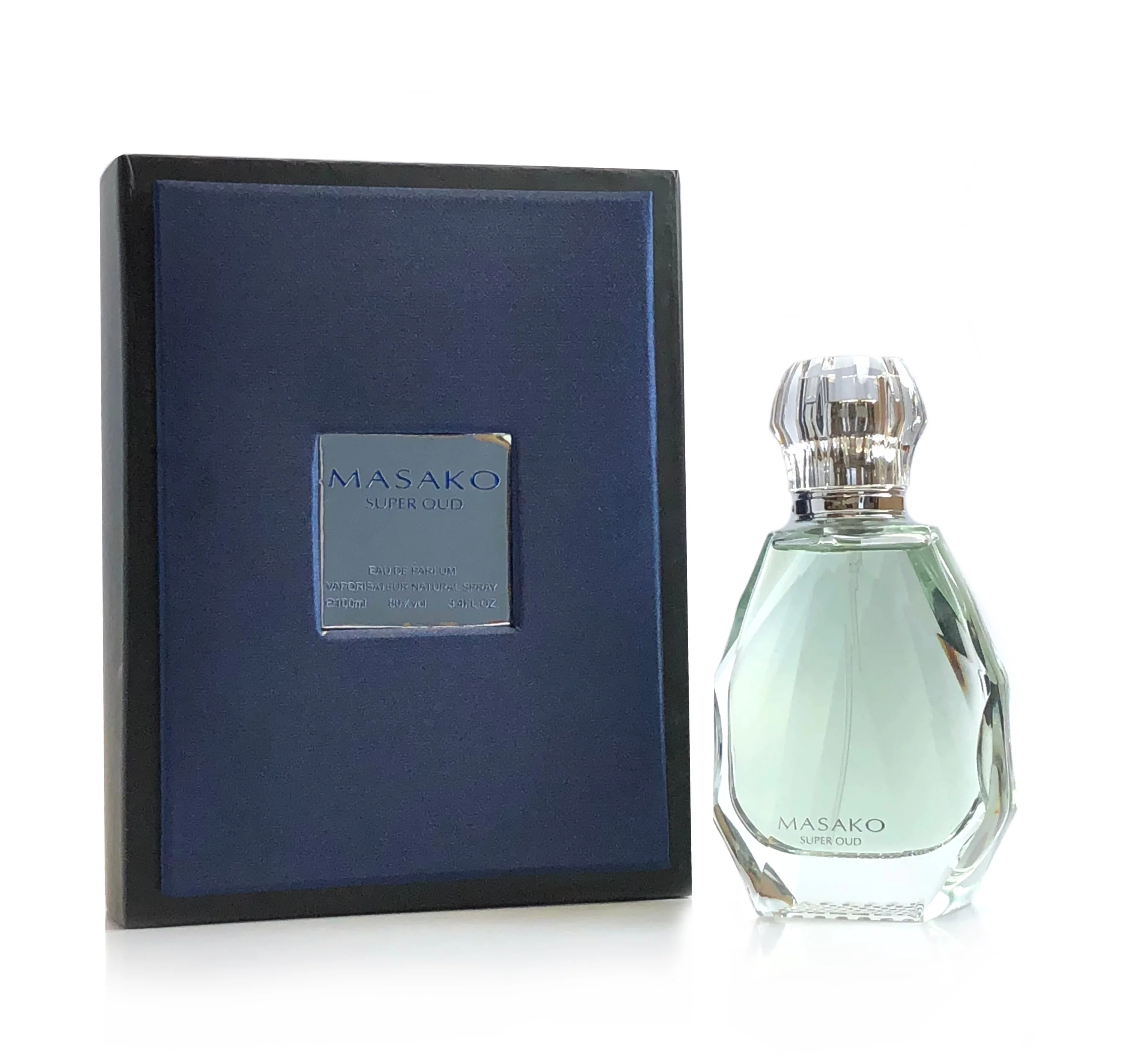 MASAKO Super Oud Eau De Parfum 3.4 oz / 100 ML For Men Spray-MA4000