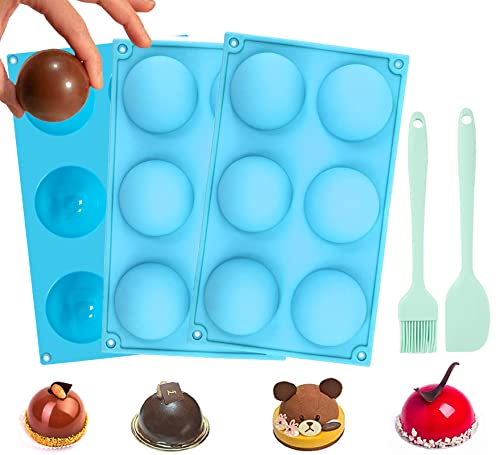 Hot Chocolate Bomb Mold Silicone Large Chocolate Sphere Mold Chocolate Ball Molds Silicone Hot Cocoa Bomb Molds 2.5