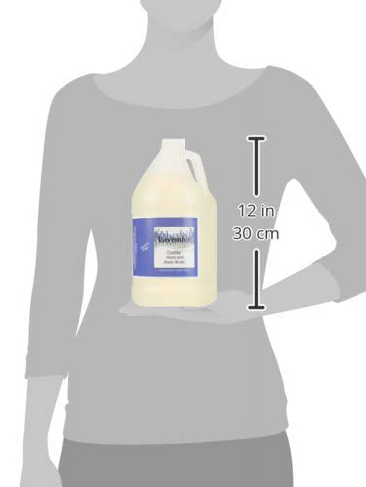 Lavender Castile Hand and Body Wash 1 gallon, Vegan, Non-GMO, Sulfate Free