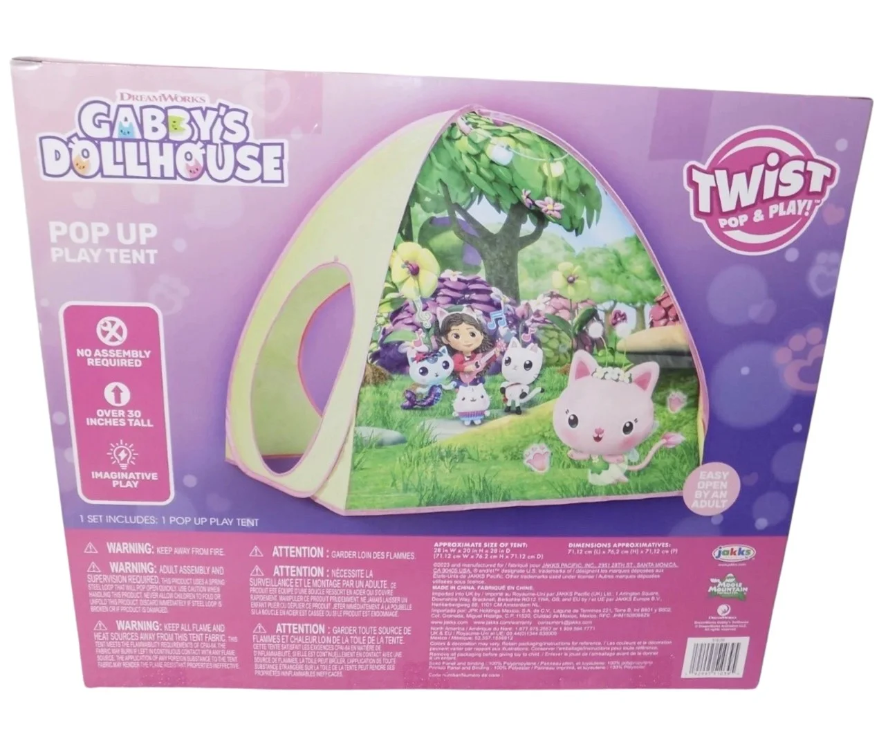 Gabby's Dollhouse Pop Up Play Tent