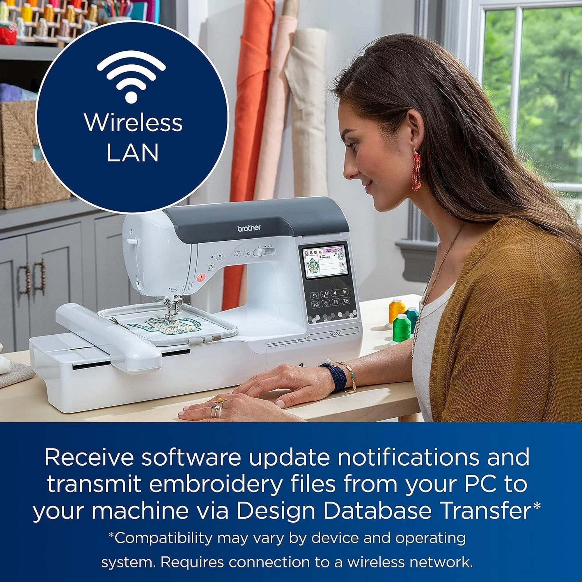 Brother SE2000 Embroidery & Sewing Machine w/ Deluxe $1749 Sewing & Embroidery Bundle