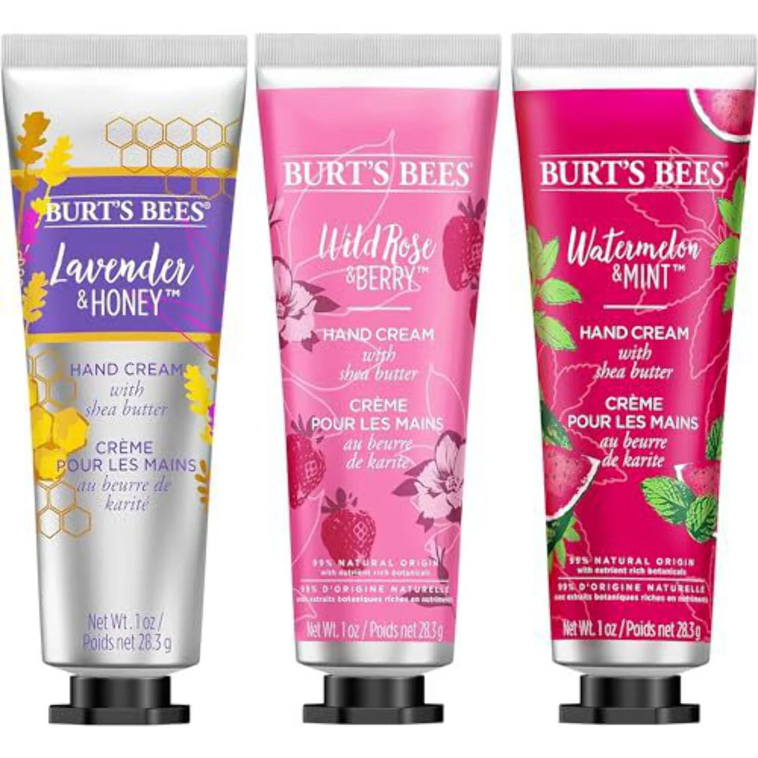 Burt's Bees Shea Butter Hand Cream Trio Holiday Gift Set, 3 Count